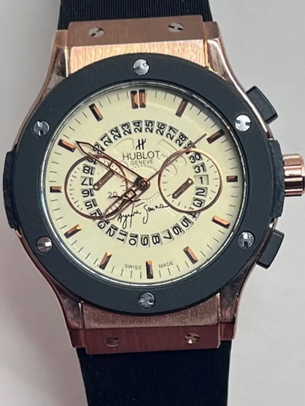 Hublot Fashion Watch Swiss 562888 Vendome Geneve Collection White Dial 45mm